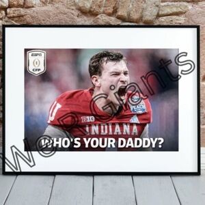 Indiana Hoosiers Poster  17x11 Who's Your Daddy Mendoza Poster